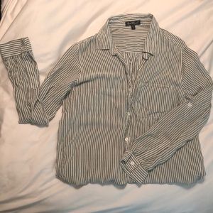 Green stripe button down